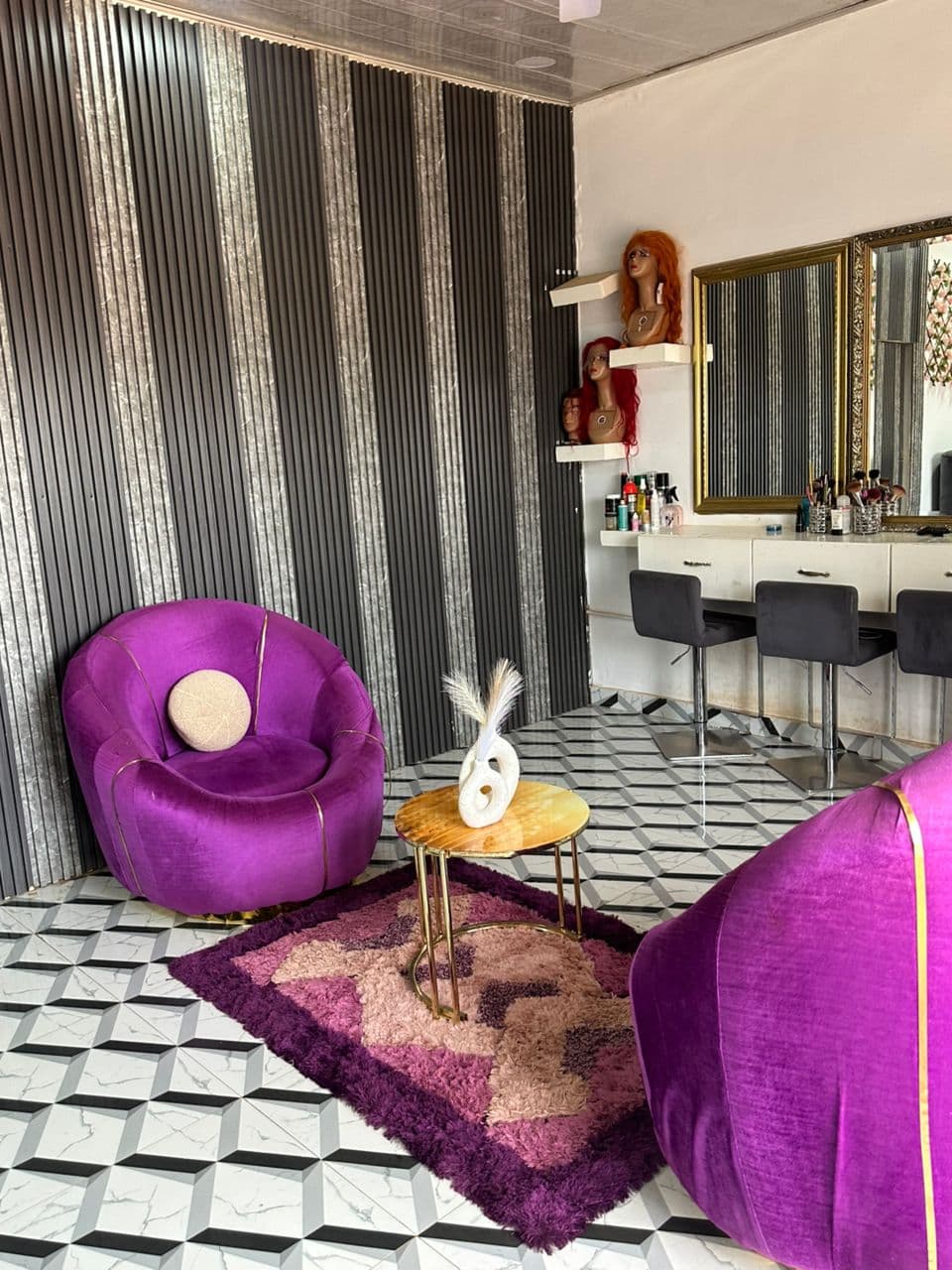 Nyima's Beauty Spa styling area